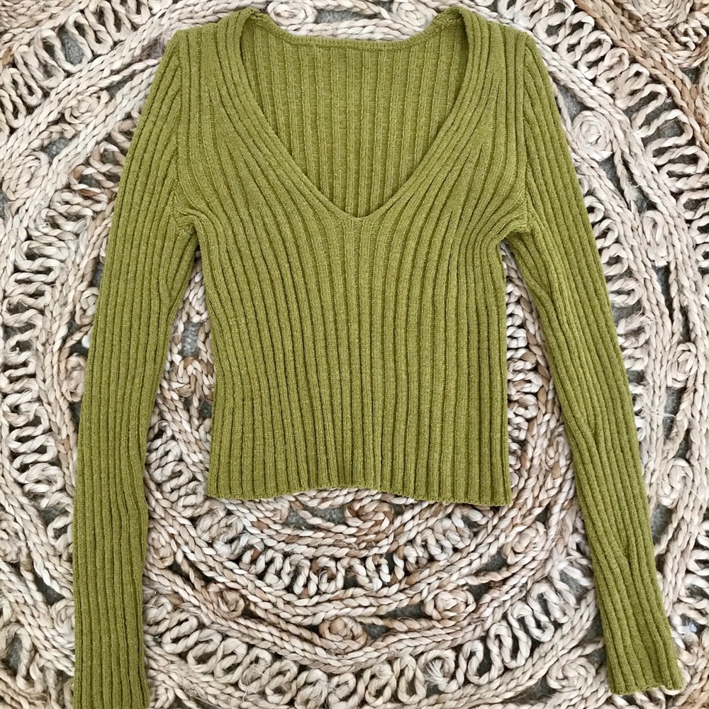 FREE PEOPLE: COZY LONG SLEEVE CROP TOP